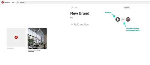 Invite people to collaborate on your secret Pinterest board, Why Mood Boards are the first step in your brand design on lolamedia.co.nz