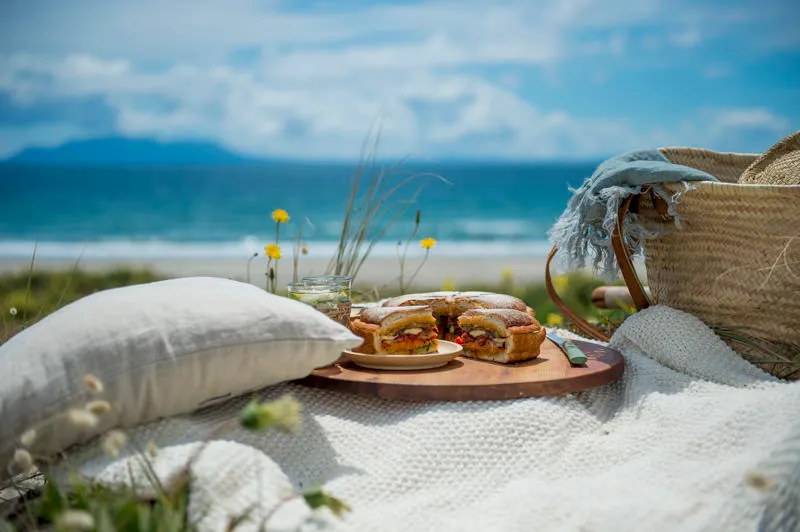 picnic styled food photography matakana omaha beach photographer by lolamedia.co.nz